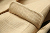 Handmade 90%Wool Women Plaid Blazer Coat Elegant Chic Wool Blend Khaki Blue Winter Coats