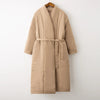 Women Winter degree Thick Coat Warm Parka Oversized Maxi Long coat with belt Casual Outerwear