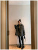 Bella philosophy Winter Korean Overcoat Women Vintage Woolen Loose Coats female Double Breasted Turn-down Collar Overcoat