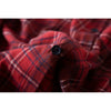 Spring Autumn Women Casual Plaid Night Dress Female 100% Cotton Nightgown Long Sleeve Sleepshirts Large Size Home Dress