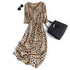 Heavy Mulberry Silk Satin Party Dress Long Sleeve Dress Women's Evening Dress