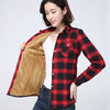 Winter Plus Thick Fleece Women's Warm Plaid Shirt Coat Lady Casual Velvet Jacket Tops Brand Woman Clothes Outerwear