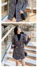 Spring Autumn Small Fragrance Wind Temperament Plaid Tweed Jacket Women Mid-length All-match Woolen Coat