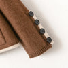 100%Pure Wool Sweater Autumn/Winter Women's Stand-up Collar Cardigan Casual Knit Tops Korean Female Jacket