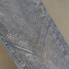 Women's Rhinestone Skinny Jeans, High Waist, 9 Points Pants, Denim Overalls, Elastic, Heavy Industry, Spring, Autumn