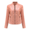 Leather Jacket Women Spring Autumn Jackets Ladies Motorcycle Large Size Stand Collar PU Leather Jacket Female Outerwear 3XL