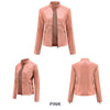 Leather Jacket Women Spring Autumn Jackets Ladies Motorcycle Large Size Stand Collar PU Leather Jacket Female Outerwear 3XL