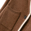 100%Pure Wool Sweater Autumn/Winter Women's Stand-up Collar Cardigan Casual Knit Tops Korean Female Jacket