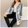 Winter Cardigan Sweater Women's Mid-length Buttons Sexy Slim Imitation mink cardigan Jacket Female Knitted Sweater Tops