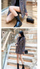 Spring Autumn Small Fragrance Wind Temperament Plaid Tweed Jacket Women Mid-length All-match Woolen Coat