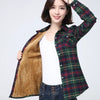 Winter Plus Thick Fleece Women's Warm Plaid Shirt Coat Lady Casual Velvet Jacket Tops Brand Woman Clothes Outerwear