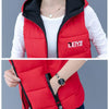 Autumn Winter Down Cotton Vest Women Short Jacket OuterWear All-Match Sleeveless Waistcoat Vests Woman Coat 3XL