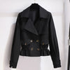 Spring Autumn Women Jacket Causal Windbreaker Famale Basic Jackets Short Coats Double breasted Ladies Outwear Tops K314