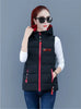 Autumn Winter Down Cotton Vest Women Short Jacket OuterWear All-Match Sleeveless Waistcoat Vests Woman Coat 3XL