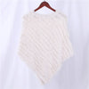 Genuine Rabbit Fur Knitted Natural Fur Poncho Wrap Coat Shawl Lady Scarf Natural Fur Wedding Party Cape
