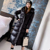 Winter Long Down Jacket Women's Thick Cotton Parkas Outwear Plus size 4XL Loose Windproof Hooded Snow Coat Female