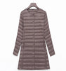 Winter Oversize Womens Duck Down Jackets Ultra Light Coat Long Puffer Jacket Casual Black Autumn Parkas ED838
