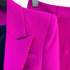 High Street Runway Designer Suit Set Women's Single Button Blazer Flare Pants Suit