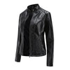 Leather Jacket Women Spring Autumn Jackets Ladies Motorcycle Large Size Stand Collar PU Leather Jacket Female Outerwear 3XL
