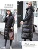 Winter Down Cotton Jackets Women's Clothing Long Parkas Slim Hooded Warm Winter Coats Female Black Overcoats V1162