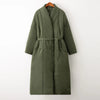 Women Winter degree Thick Coat Warm Parka Oversized Maxi Long coat with belt Casual Outerwear