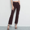 Straight High Waist Jeans Women Vintage Black Stretch Loose Long Denim Pants Streetwear Ladies trouser
