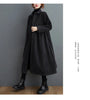 Winter Women Trench Fleece Long-sleeved Loose Corduroy Solid Color Vintage Casual Women Long Warm Coat YoYiKamomo