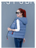 Autumn Winter Down Cotton Vest Women Short Jacket OuterWear All-Match Sleeveless Waistcoat Vests Woman Coat 3XL