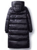 Winter Down Cotton Jackets Women's Clothing Long Parkas Slim Hooded Warm Winter Coats Female Black Overcoats V1162