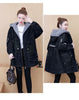 Winter Women Lamb Wool Thick Denim Jacket 5XL Loose Hooded Windbreaker Coat Casual Zipper Jeans Outerwear Warm Parkas