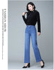 Winter Jeans for Women Velvet Warm Wide Leg Jeans Ladies Stretch Denim Pants Straight Trousers Fleece Cold Jean Mujer
