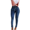 Belted High Waist Skinny Jeans Women Loose Stretch Denim Long Pants Skinny Jeans Women Stretch Denim Long Pants