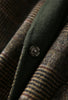 Handmade 90%Wool Women Plaid Blazer Coat Elegant Chic Wool Blend Khaki Blue Winter Coats