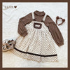 Autumn Winter Girls Vintage Sweet Lolita Jsk Dress Women Cute Bear Embroidery Plush Pocket Loose Corduroy Party Strap Dresses
