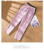 Women Pants Spring Autumn Ankle Length Casual Straight Pencil Solid Elastic Waist Harem Girls Pants Thin Cotton Linen Trousers
