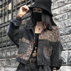Embroidery Leopard Jeans Jacket Feminine Short Coats Distressed Brushed Streetwear Loose Spring Autumn Outwear Women's Jackets