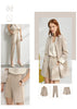 Minimalism Jacket Autumn Office Lady Blazer Women Vneck Tanks Women's Pants Female Shorts Sold Separately Blazers 12513018