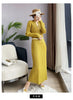 Pleated Long Sleeve V-neck Dress Women Spring Korean Designer Casual Black Dresses Elegant Aesthetic Clothes