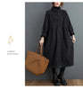 Winter Women Trench Fleece Long-sleeved Loose Corduroy Solid Color Vintage Casual Women Long Warm Coat YoYiKamomo