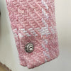 High Street Designer Short Coat Women's Sweet Diamonds Buttons Wool Blends Woven Colors Plaid Tweed Short Jacket