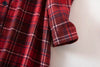 Long Sleeve Sleeping Shirt Nightwear Dress for Woman Plaid Multi Colors Plus Size Shirt Nightdress Cardigan Nighty for Ladies