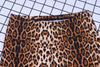 high waist leopard print flare leggings autumn winter women sexy bodycon trousers club pants