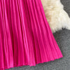 Women Pleated Knitted Dress Turtleneck Long Sleeve Elastic Slim Pencil Dress Autumn Winter Sexy Bodycon Sweater Dress