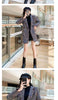 Spring Autumn Small Fragrance Wind Temperament Plaid Tweed Jacket Women Mid-length All-match Woolen Coat