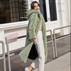 Women Winter Faux Fur Coat Hooded Long Fur Coats Thick Warm Female Plush Plus Size Loose OverCoat