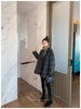 Bella philosophy Winter Korean Overcoat Women Vintage Woolen Loose Coats female Double Breasted Turn-down Collar Overcoat