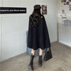 Autumn Winter Plus Size Women Coat Woolen Cloth Cloak Loose Overcoat Female Manteau Femme Hiver Oversize