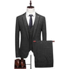 (Blazer + Vest + Trousers) Men's Italian Style Elegant and Fashionable Business Wedding Gentleman's 3 Piece Suit