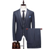 (Blazer + Vest + Trousers) Men's Italian Style Elegant and Fashionable Business Wedding Gentleman's 3 Piece Suit