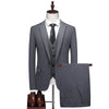 (Blazer + Vest + Trousers) Men's Italian Style Elegant and Fashionable Business Wedding Gentleman's 3 Piece Suit
